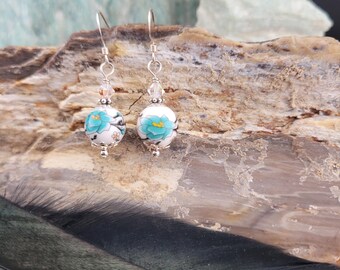 Ceramic Blossom Earrings