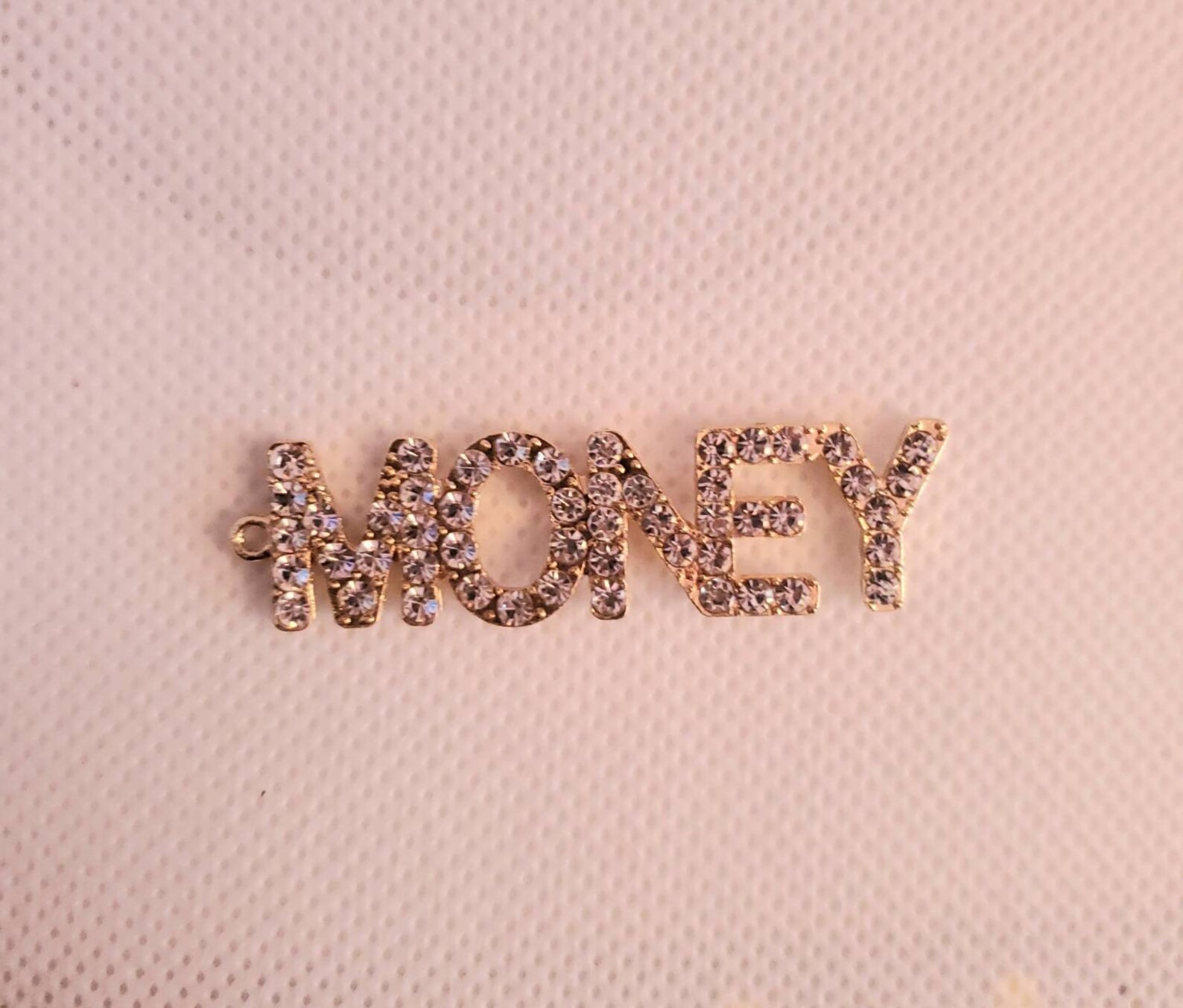 Gold Bling Word Charms for Jewelry Making Rhinestone Word Etsy