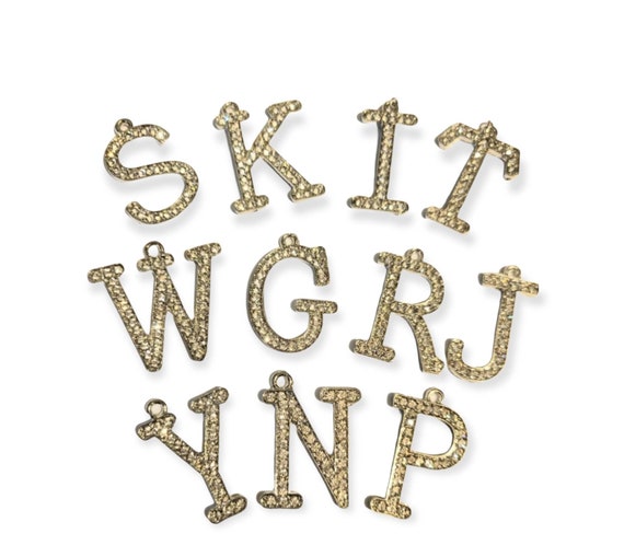 Initial Charms for Bracelets Letter 