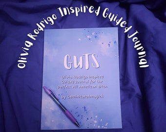 Olivia Rodrigo Inspired Guided Journal | Physical Journal | Shadow Work Journal | GUTS | Sour | Journaling Practice | Music Journal | Livies