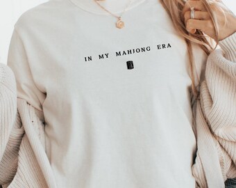 In My Mahjong Era Shirt, Filipina Mom and Dad Sweatshirt, Mahjong Gift, Mahjong V-Neck Shirt, Mahjong Player Gifts, Mahjong Set, Mahjong Bag