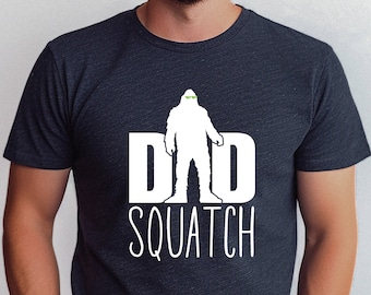 Bigfoot Dad Shirt for Father's Day Gift Sasquatch T-Shirt Funny Camping Summer Papa Tshirt Cryptozoology Grandpa Dinosaur Gag Hiking Tee