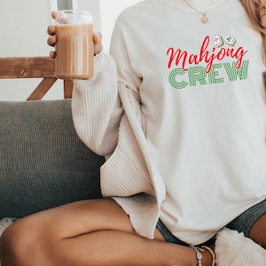 Custom Mahjong Crew Sweatshirt, Filipina Mom and Dad TShirt, Mahjong Gift, Mahjong Shirt, Mahjong Mat, Mahjong Set, Mahjong T-Shirt