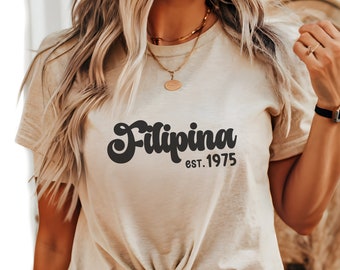 Camiseta filipina personalizada para a mãe Camiseta personalizada para a nova mamãe Camiseta Presente para a camiseta filipina Dia das Mães Presente personalizado para a mãe Pinoy