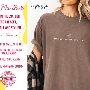 Show your love for the game with our “Mahjong Is My Favorite Sport” shirt! Perfect for Filipina moms, dads, and mahjong enthusiasts, this comfy Comfort Colors® tee is great for game nights or casual wear. A fun gift for players of American or traditional mahjong — stylish and spirited!
