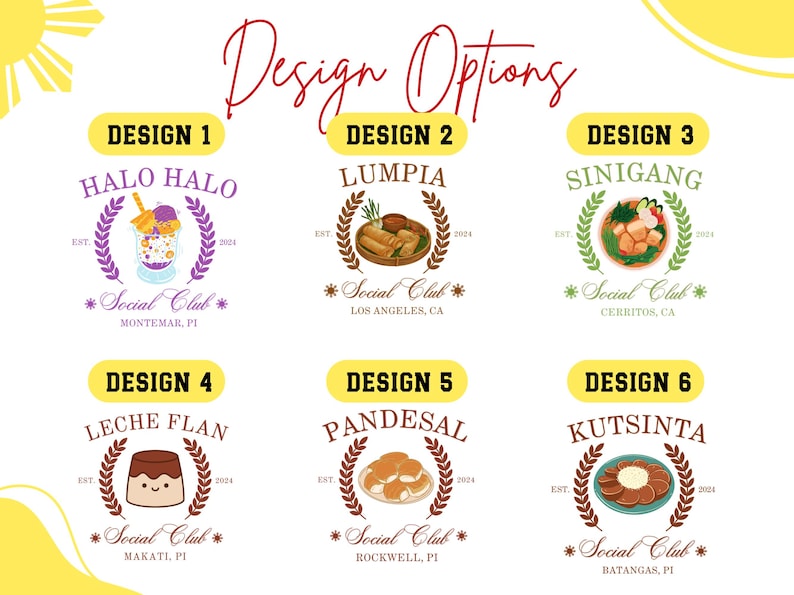 Filipino Food Dessert Shirt. Celebrate your love for Filipino cuisine with this family group t-shirt featuring popular treats like Lumpia, Halo-Halo, and Pandesal.
