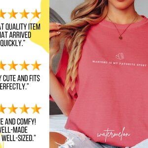 Show your love for the game with our “Mahjong Is My Favorite Sport” shirt! Perfect for Filipina moms, dads, and mahjong enthusiasts, this comfy Comfort Colors® tee is great for game nights or casual wear. A fun gift for players of American or traditional mahjong — stylish and spirited!