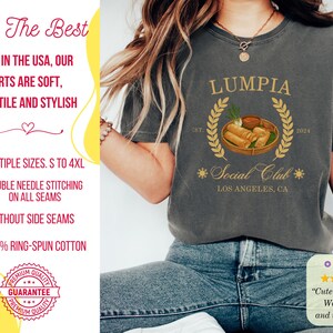 Filipino Food Dessert Shirt. Celebrate your love for Filipino cuisine with this family group t-shirt featuring popular treats like Lumpia, Halo-Halo, and Pandesal.