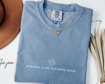 Maglietta "Mahjong è il mio sport preferito", maglietta per mamma e papà filippini, regalo per Mahjong, Mahjong americano, Comfort Colors® Mahj, regalo per maglietta Mahjong