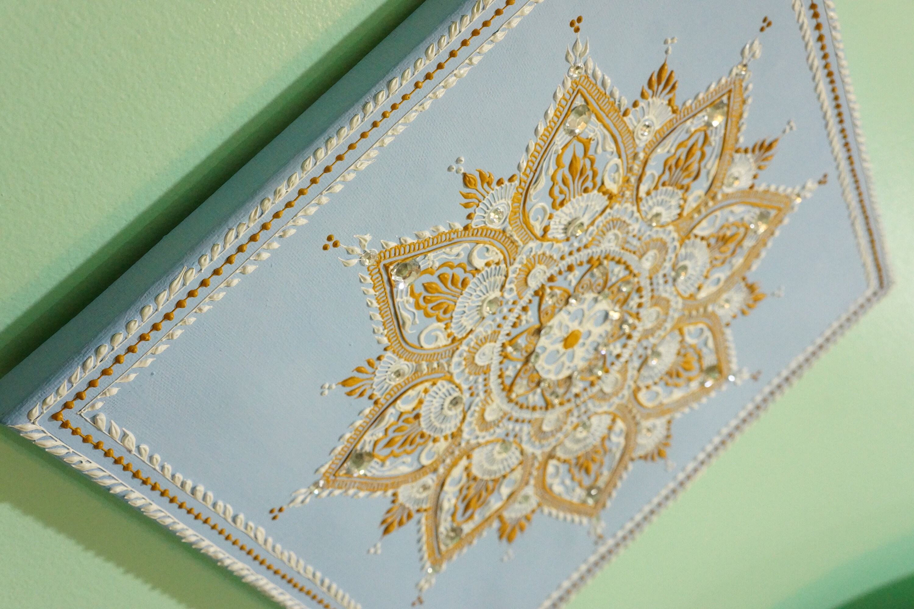 Mandala Henna Canvas Etsy