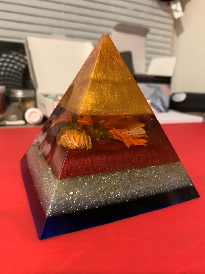 Handmade Customized Epoxy Resin Pyramid Etsy