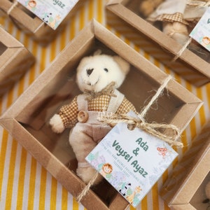 Bomboniere per baby shower personalizzate con orsacchiotti, regali di compleanno, feste con orsacchiotti, regali personalizzati, portachiavi con orsacchiotti, possiamo aspettare con pazienza