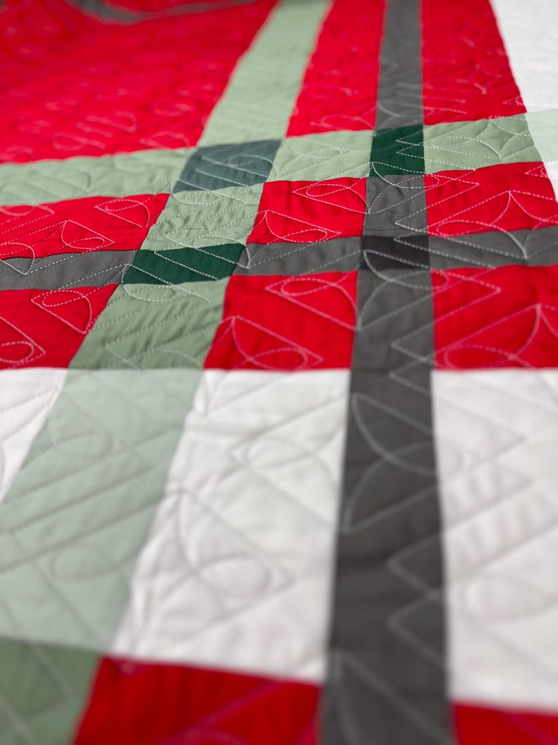 Finished Upscale Plaid Christmas Quilt Etsy