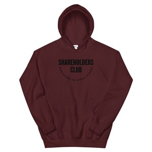 Klub Akcjonariuszy [Posiadaj swoje lub wpływaj na innych] Bluza z kapturem unisex