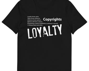 Loyalty Concept With Loyalty Adinkra Symbol Unisex Organic Cotton T-Shirt