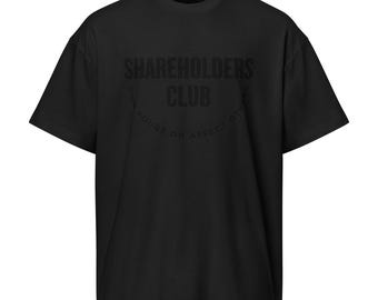 Shareholders Club [Own Yours Or Affect Others] Men's Box Tee