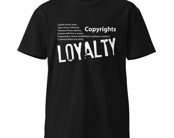 Loyalty Concept With Loyalty Adinkra Symbol Unisex Premium T-Shirt