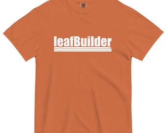 leafBuilder Sideways Cross Unisex Garment-Dyed Heavyweight T-Shirt