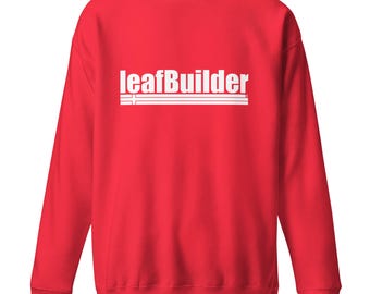 leafBuilder Sideways Cross Unisex Premium Sweatshirt