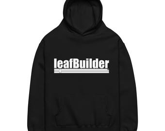 leafBuilder Sideways Cross Unisex Oversized Hoodie