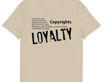 Loyalty Concept With Loyalty Adinkra Symbol Unisex Organic Cotton T-Shirt