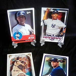 The Yankees Core Four Bundle 3D Card Lot of the Iconic World 