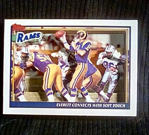 Awesome Tri-level 3D Football Card of Los Angeles Rams Pro 