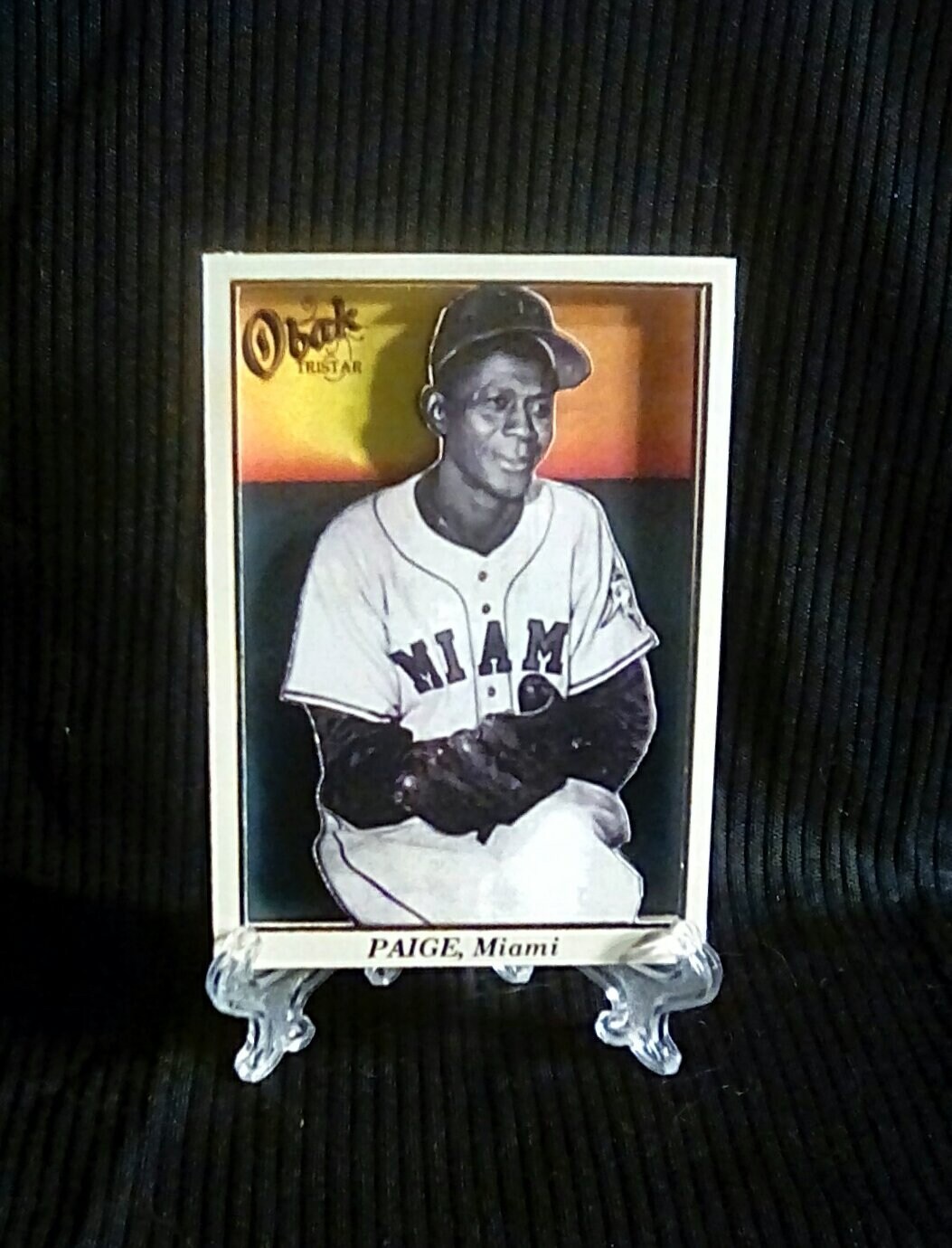 Beautiful Handcrafted 3D Baseball Card Miami Marlins All-star 