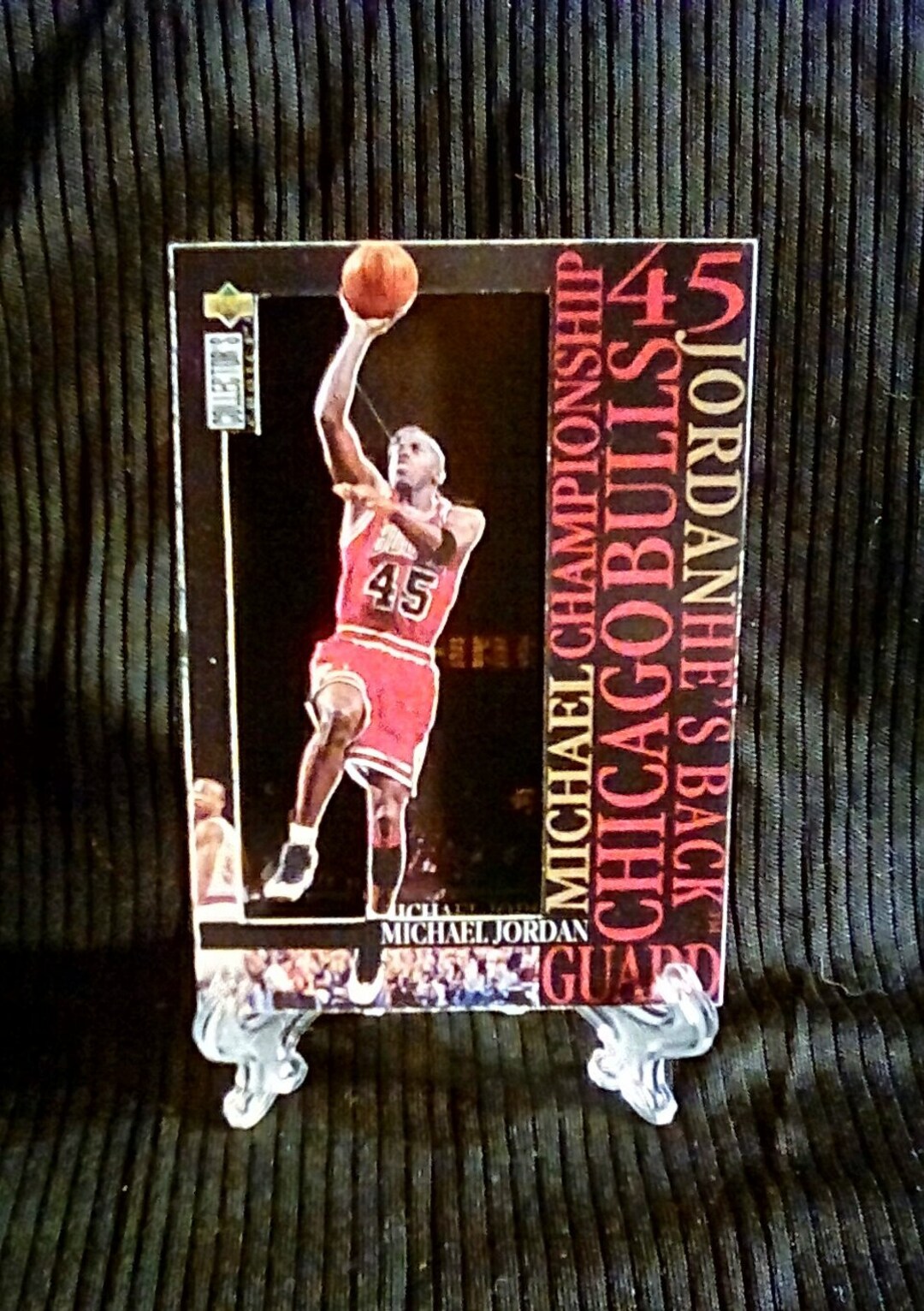 Michael Jordan Awesome handcrafted 3D card of the 6 time NBA