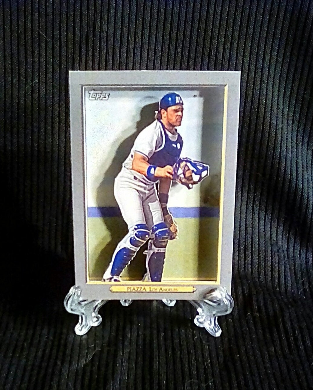 Mike Piazza Sharp Looking Handcrafted 3D Baseball Card of -  Israel