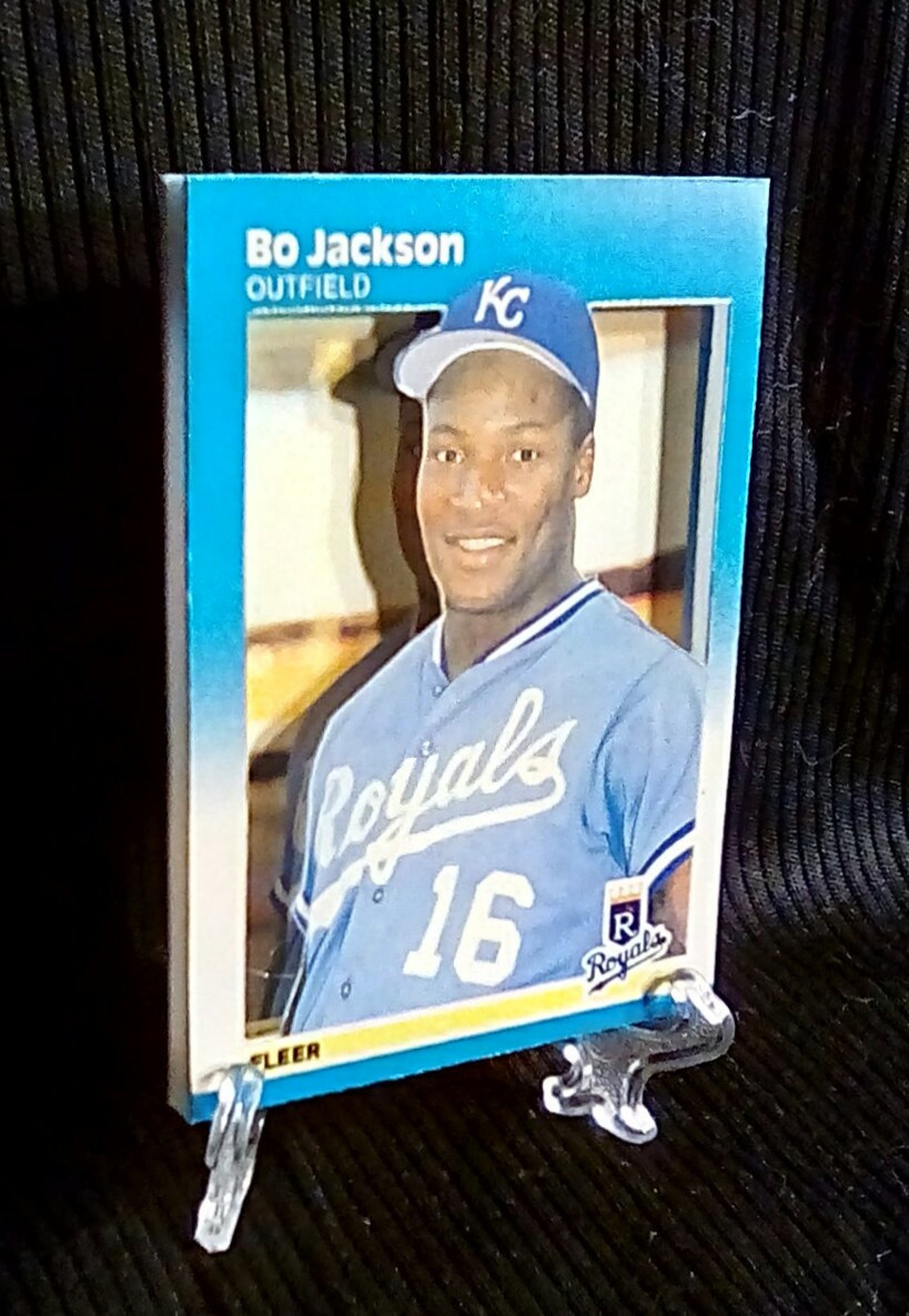 Awesome handcrafted rookie 3D baseball card of Kansas City Etsy