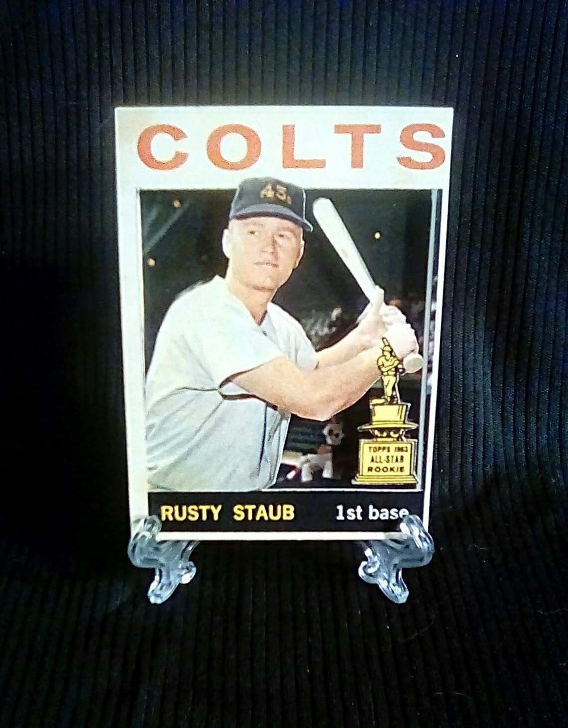 Rusty Staub Awesome Handcrafted 3D Baseball Card of Houston 