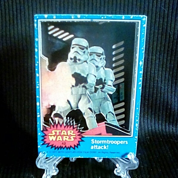 Stormtroopers - Sweet handcrafted tri-level 3D Star Wars card of the villains in action from Episode IV: A New Hope on the Death Star!!!