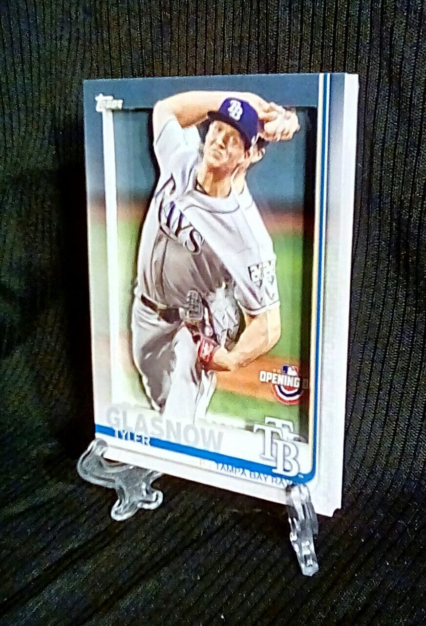 Awesome 3D baseball card of Tampa Bay Rays star pitcher Tyler Etsy