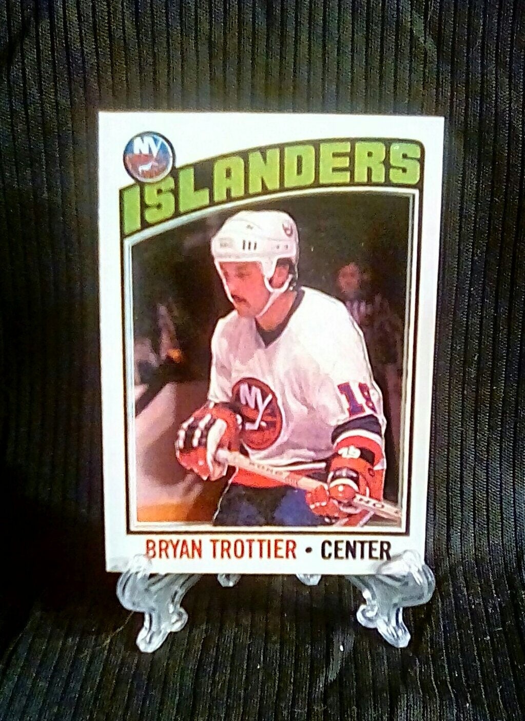 Bryan Trottier Signed New York Islanders White Jersey Inscribed HOF '97  (JSA)