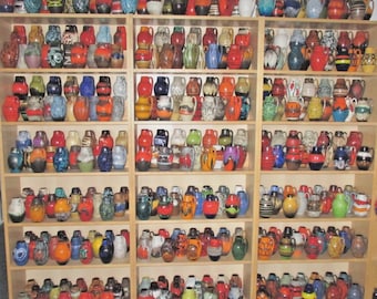 West German Pottery Scheurich 414-16, complete collection of nearly 500 pieces