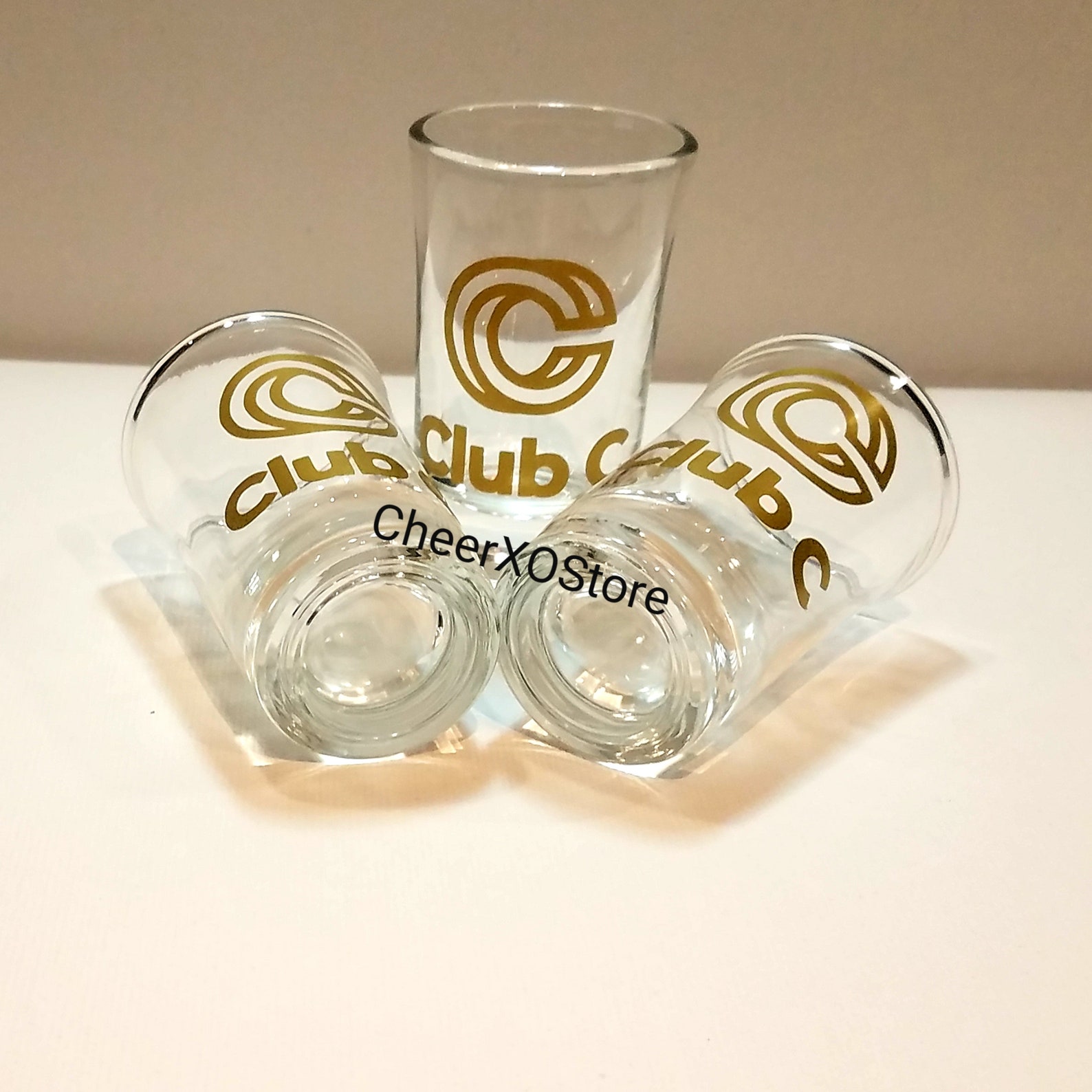 6pk Vinyl Decals Customized Shot Glasses Etsy