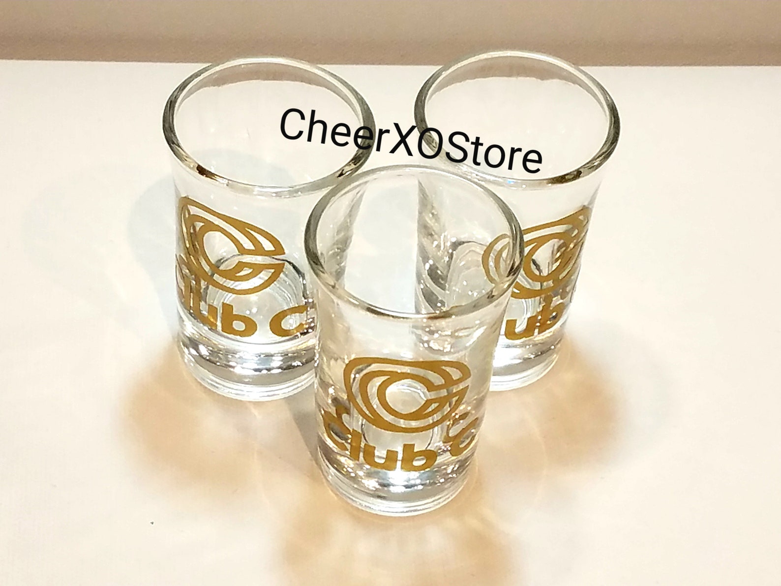 6pk Vinyl Decals Customized Shot Glasses Etsy