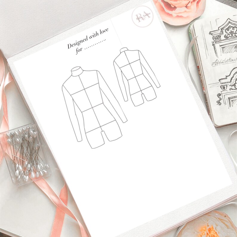 Measurement Chart & Design Template to Design and Take - Etsy