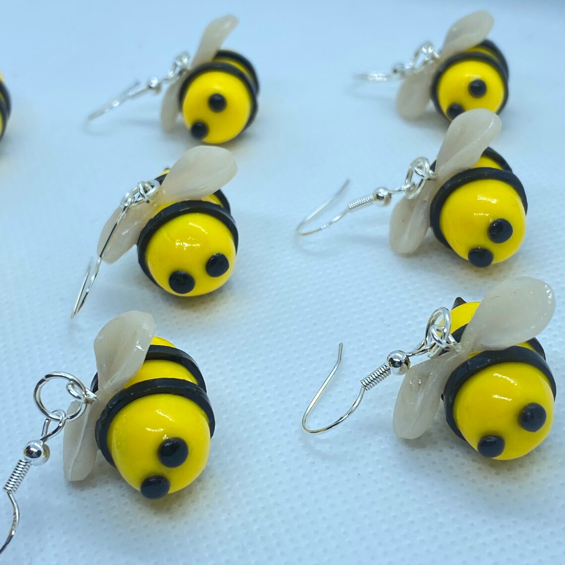 Busy Bee Polymer Clay Earrings Etsy