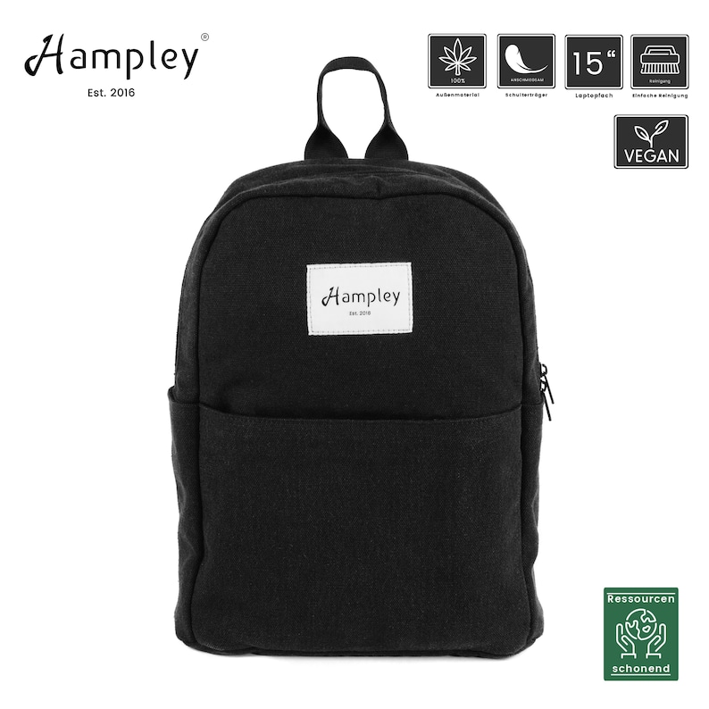 Hampley Rush Nachhaltiger Rucksack aus Hanf Bild 2