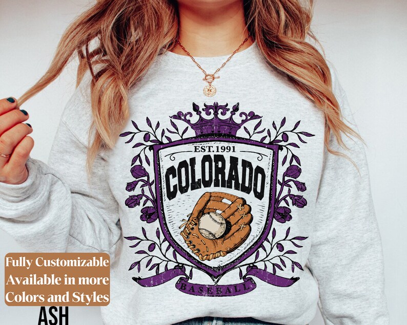 Vintage Colorado Baseball Shirt Colorado Baseball Sweatshirt Old School ...