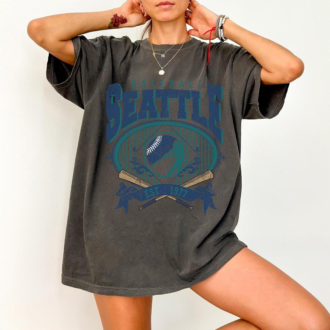 Comfort Colors Vintage Seattle Baseball shirt • Seattle Baseball Sweatshirt • Vintage Retro Style Seattle Baseball Tee Gift Shirt