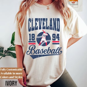Comfort Colors Vintage Cleveland Baseball shirt • Cleveland Baseball Sweatshirt • Vintage Retro Style Cleveland Baseball Gift Shirt • MC213