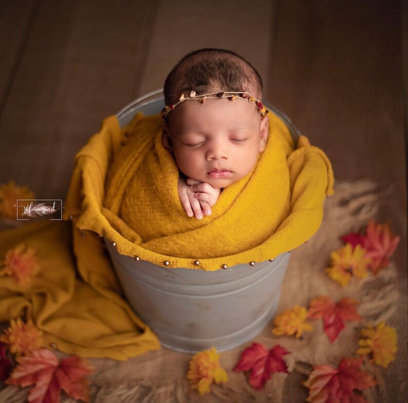 Newborn Wrap, 9 Piece Set, Stretch Wrap, Beaded Wrap Set, Newborn