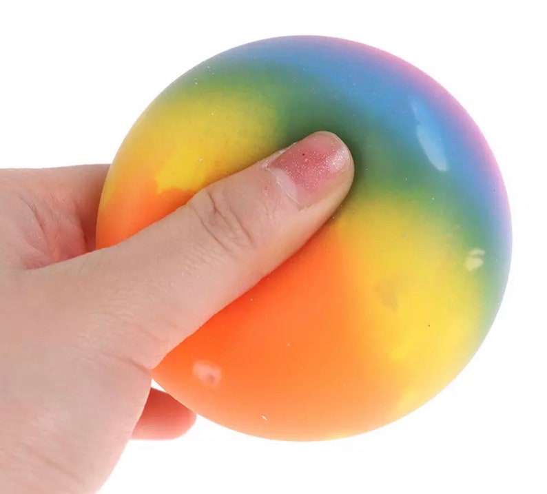 Rainbow nee doh stress ball soft and squishy fidget toy 7cm Etsy