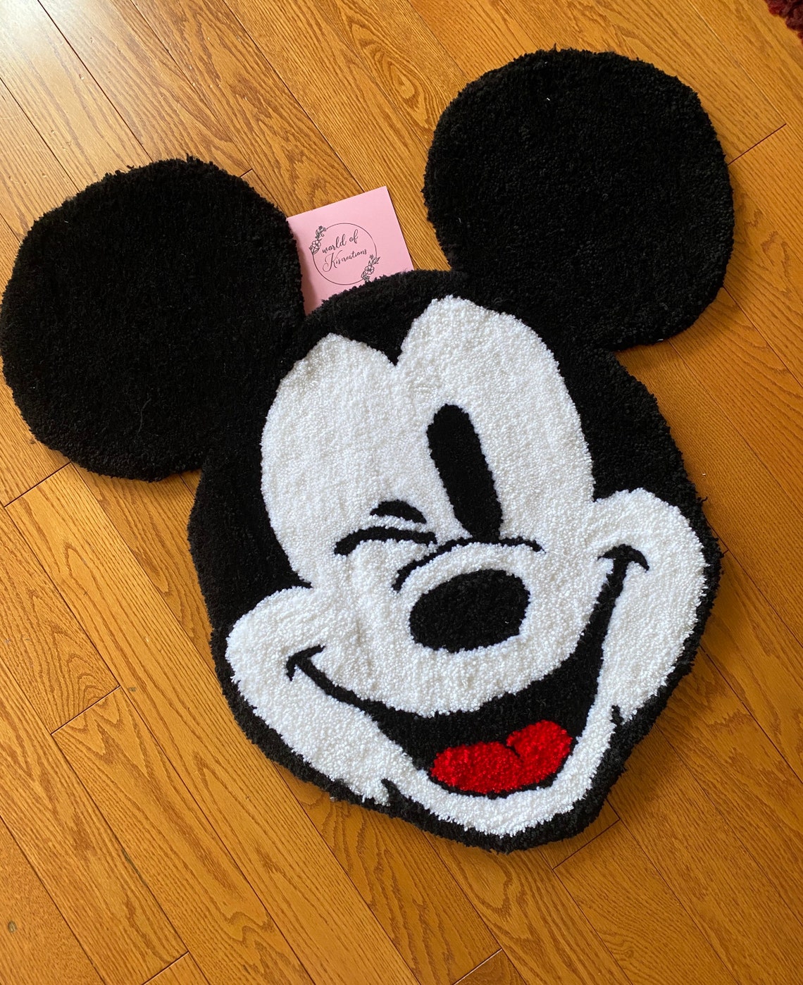 Mickey Mouse handmade Tufted Rug Custom Mat Etsy