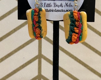 Shrimp poboy earrings