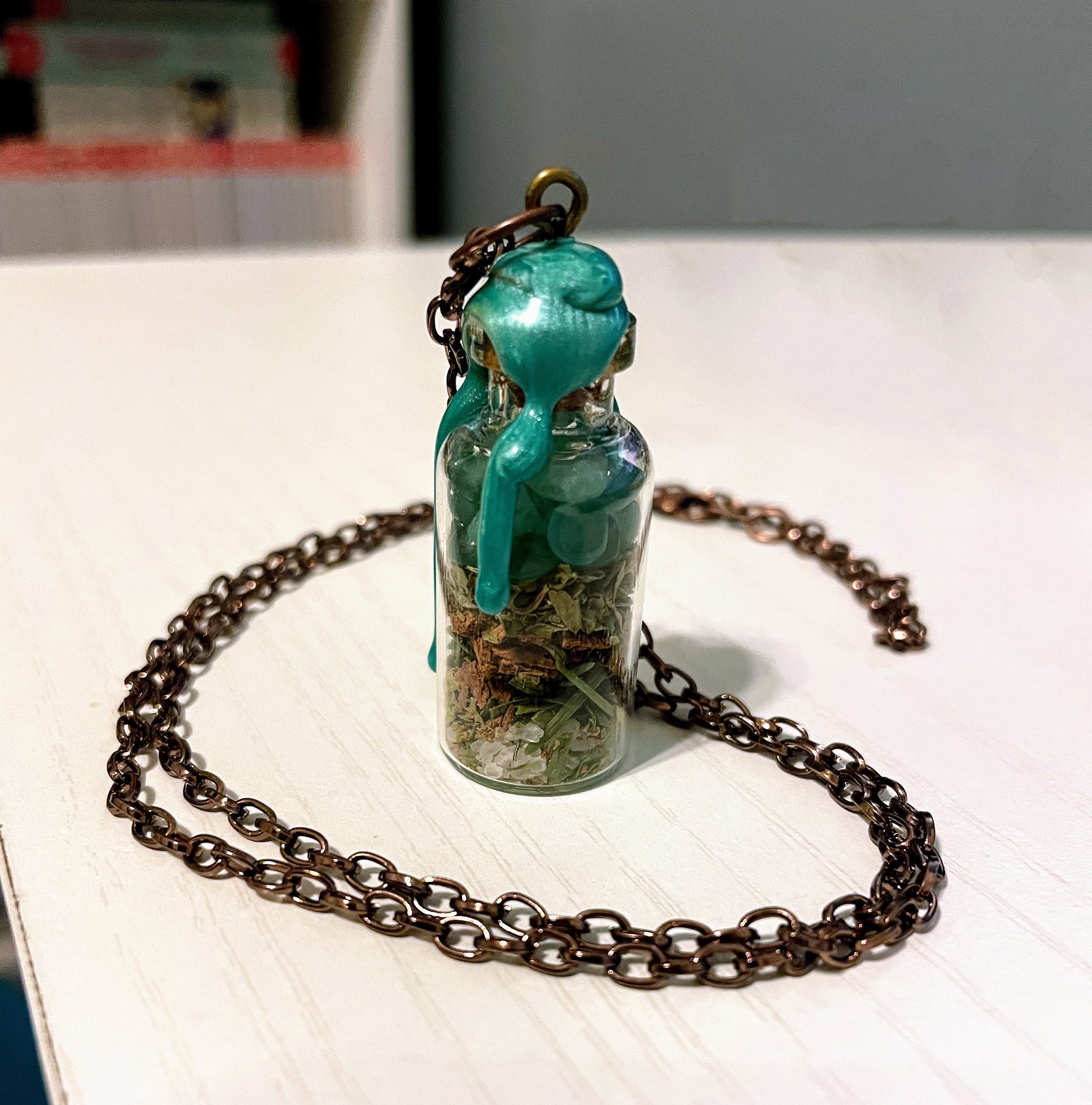 Custom Spell Jar Keychain Spell Bottle Miniature Handmade Etsy