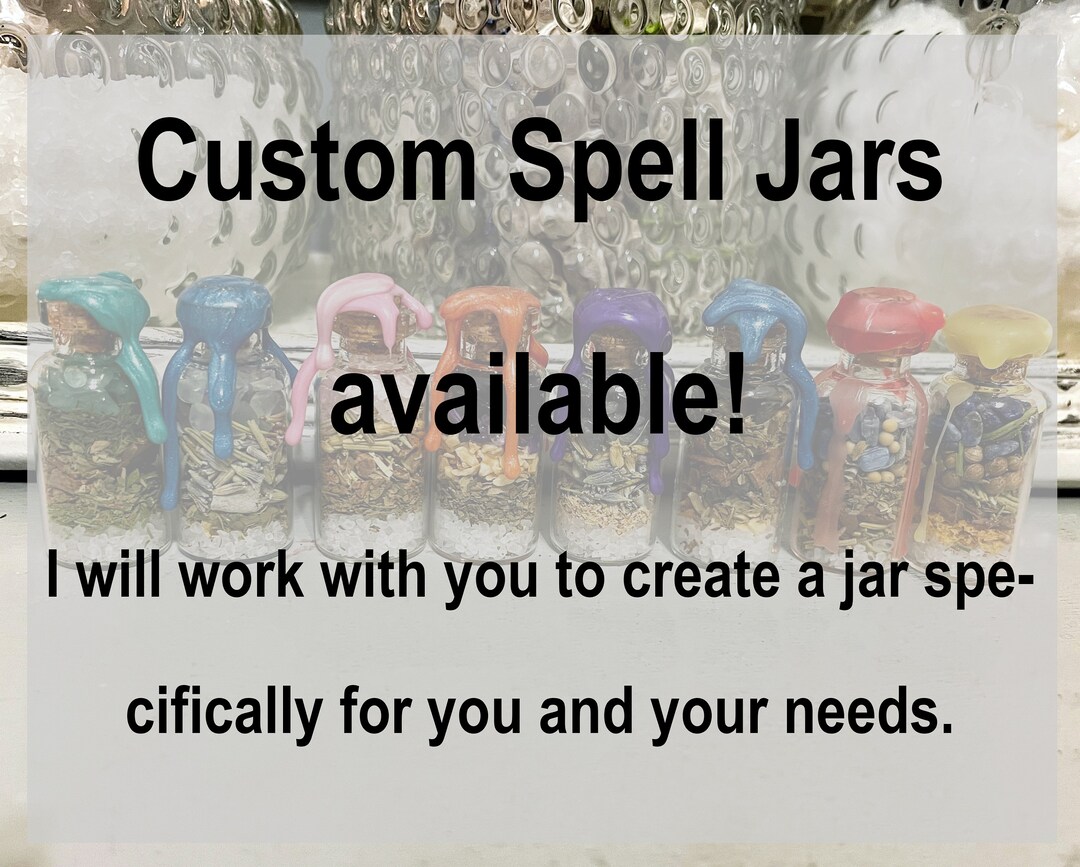 Custom Spell Jar Keychain Spell Bottle Miniature Handmade Etsy